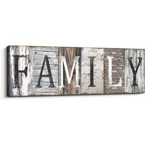 Quotes Wall Art Decor, Family Decorative Signs Inspirational Motto Canvas Prints
